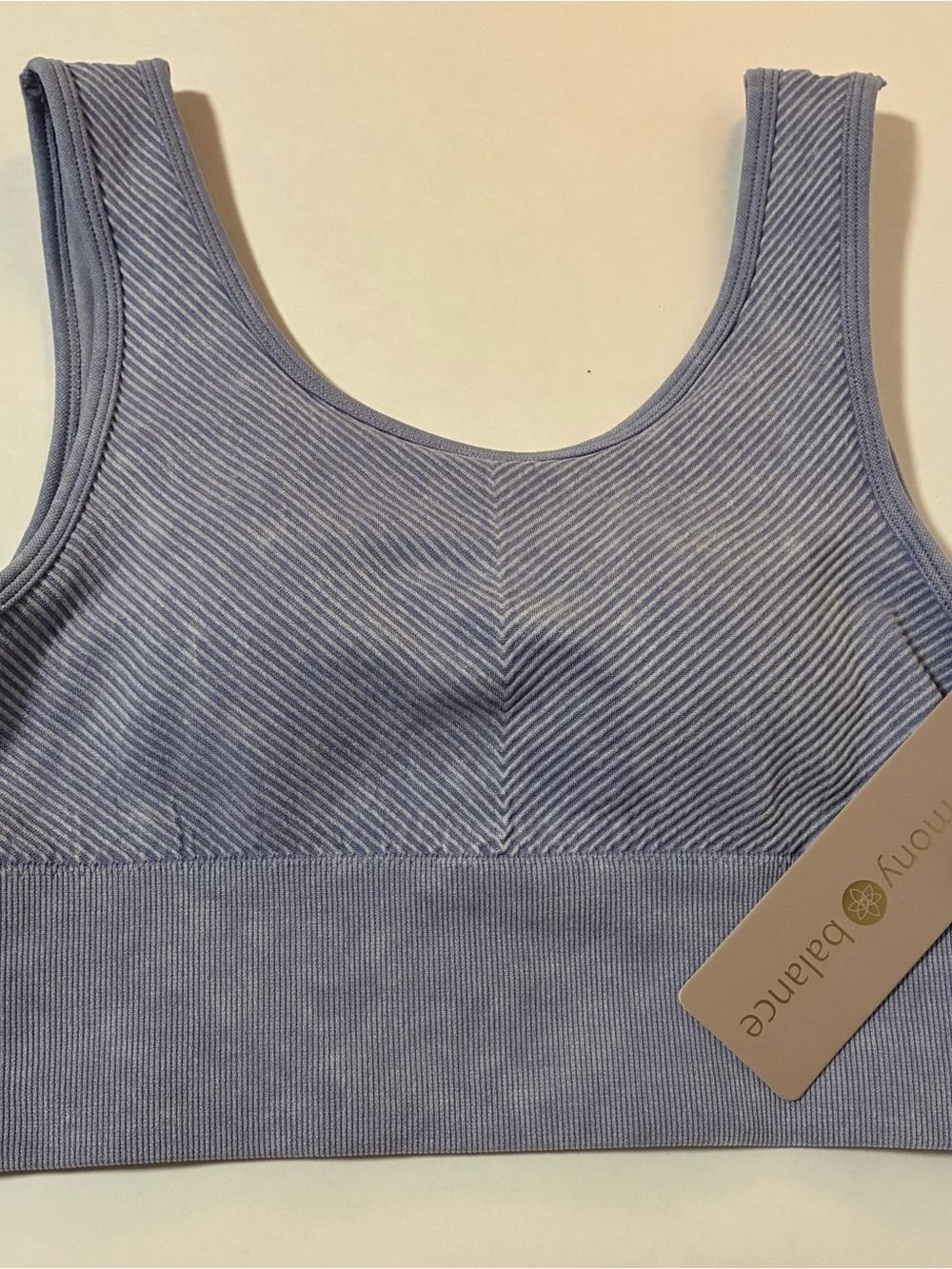 Harmony Balance Seamless Scoop Bralette - Blue - Ribbed